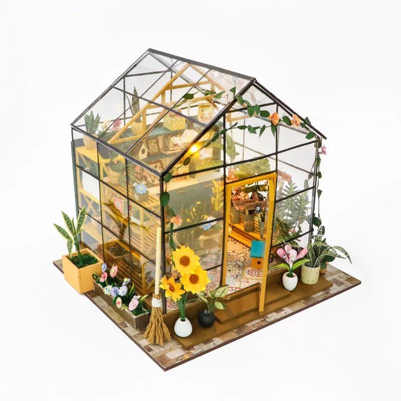 Sunshine Flower House – DIY miniature house kit, HiNooki (image 5)