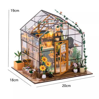 Sunshine Flower House – DIY miniature house kit, HiNooki (image 7)