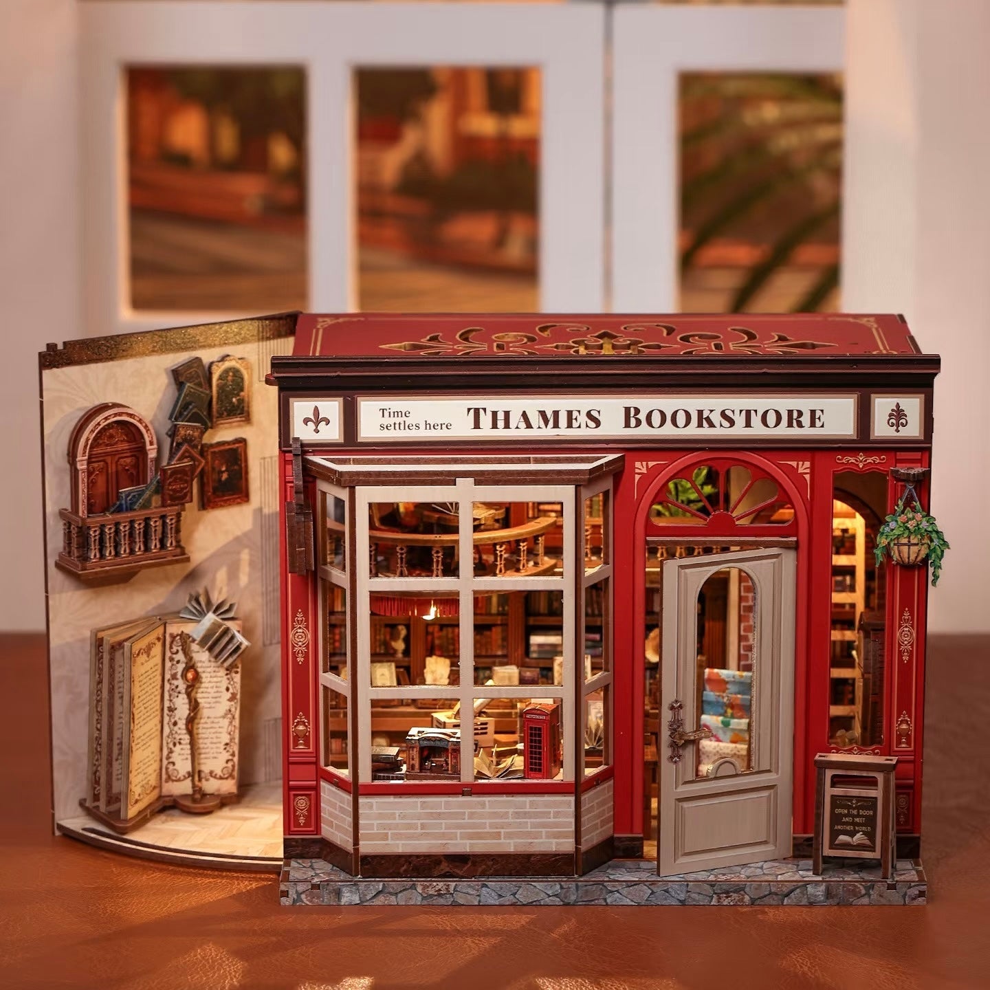 Thames Bookstore – DIY book nook kit, HiNooki (image 1)