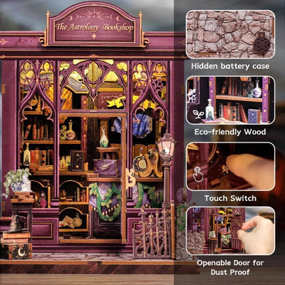 The Astrology Bookshop – DIY book nook kit, HiNooki (image 3)