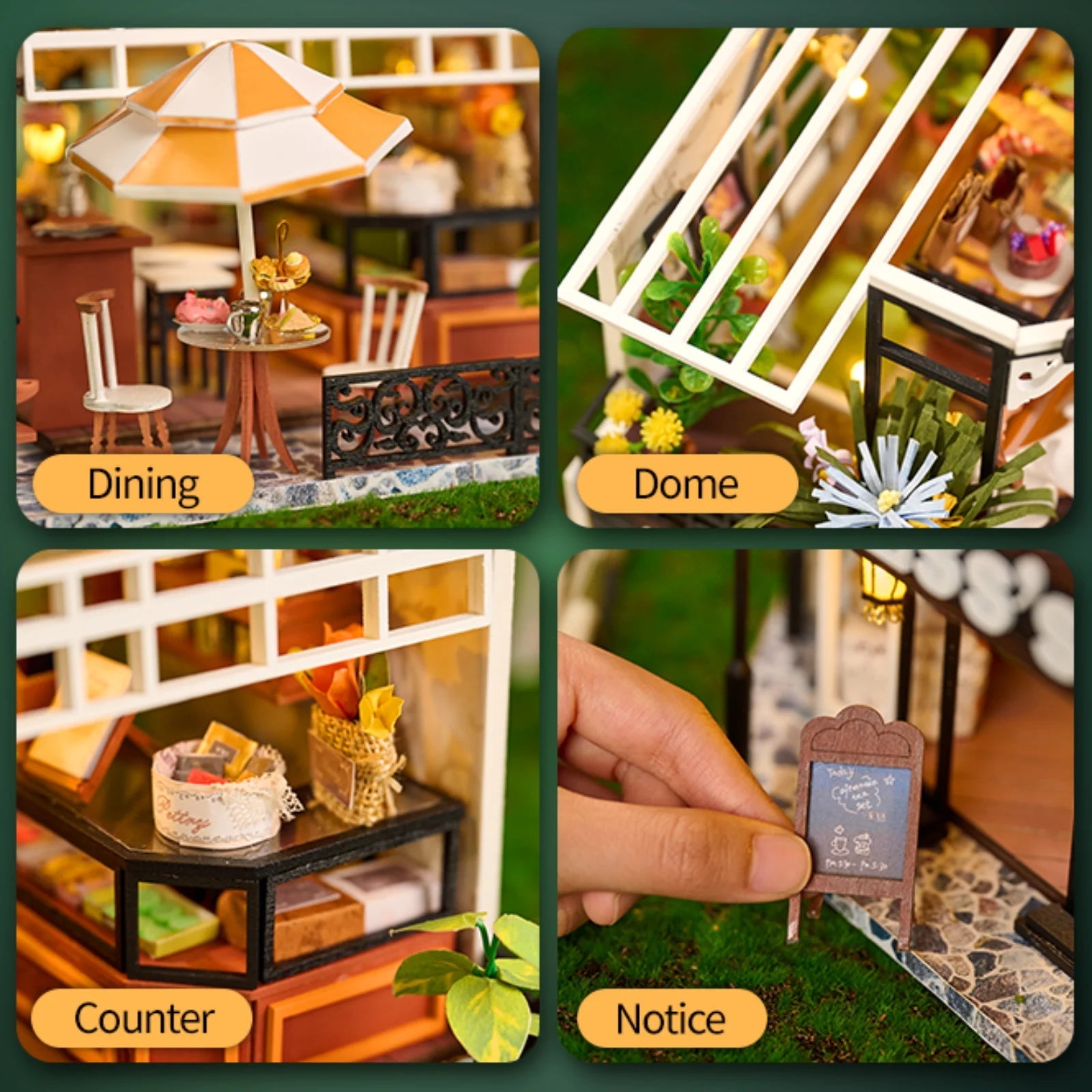 The Duchess's Tea Room – DIY miniature house kit, HiNooki (image 2)