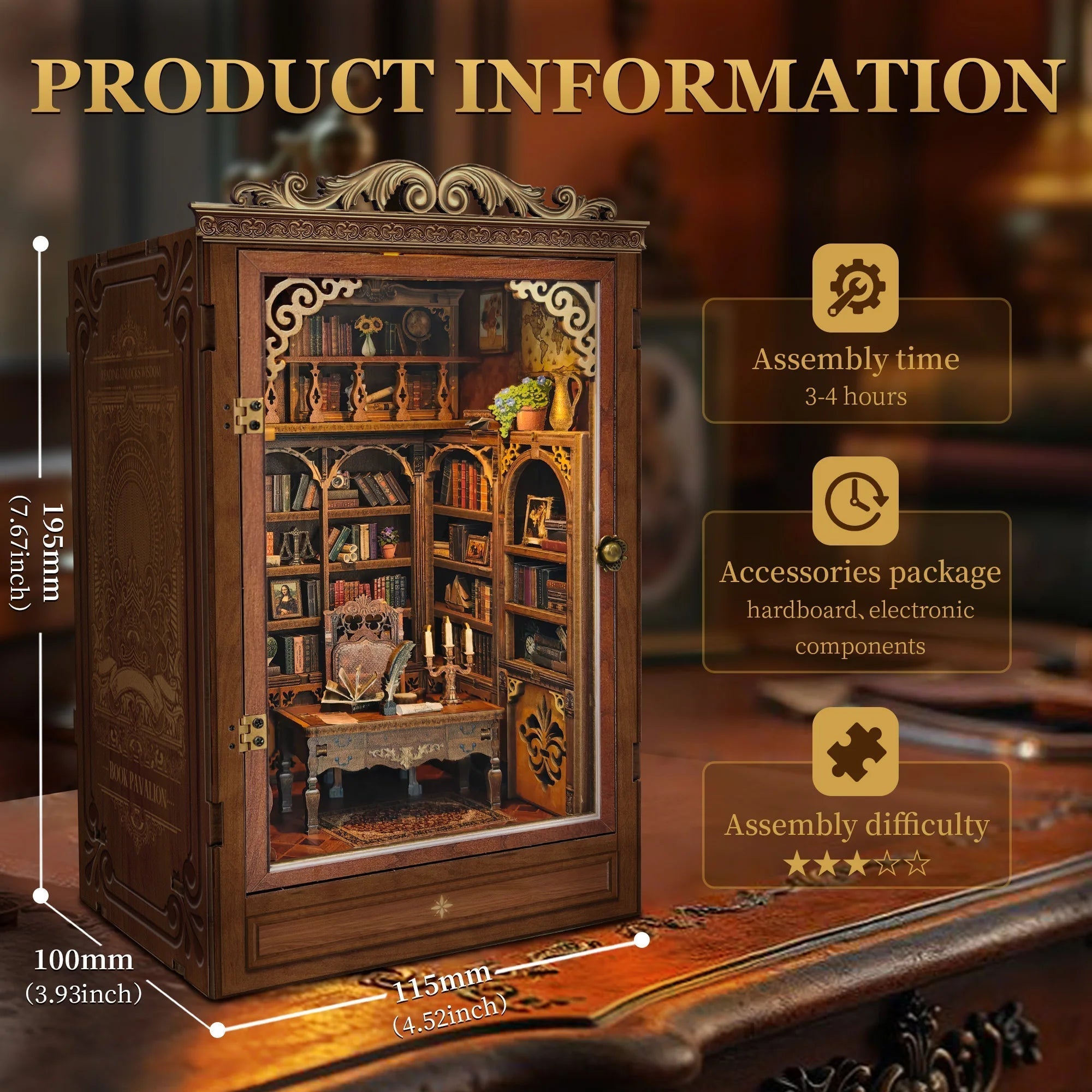 Time Book House – DIY book nook kit, HiNooki (image 6)