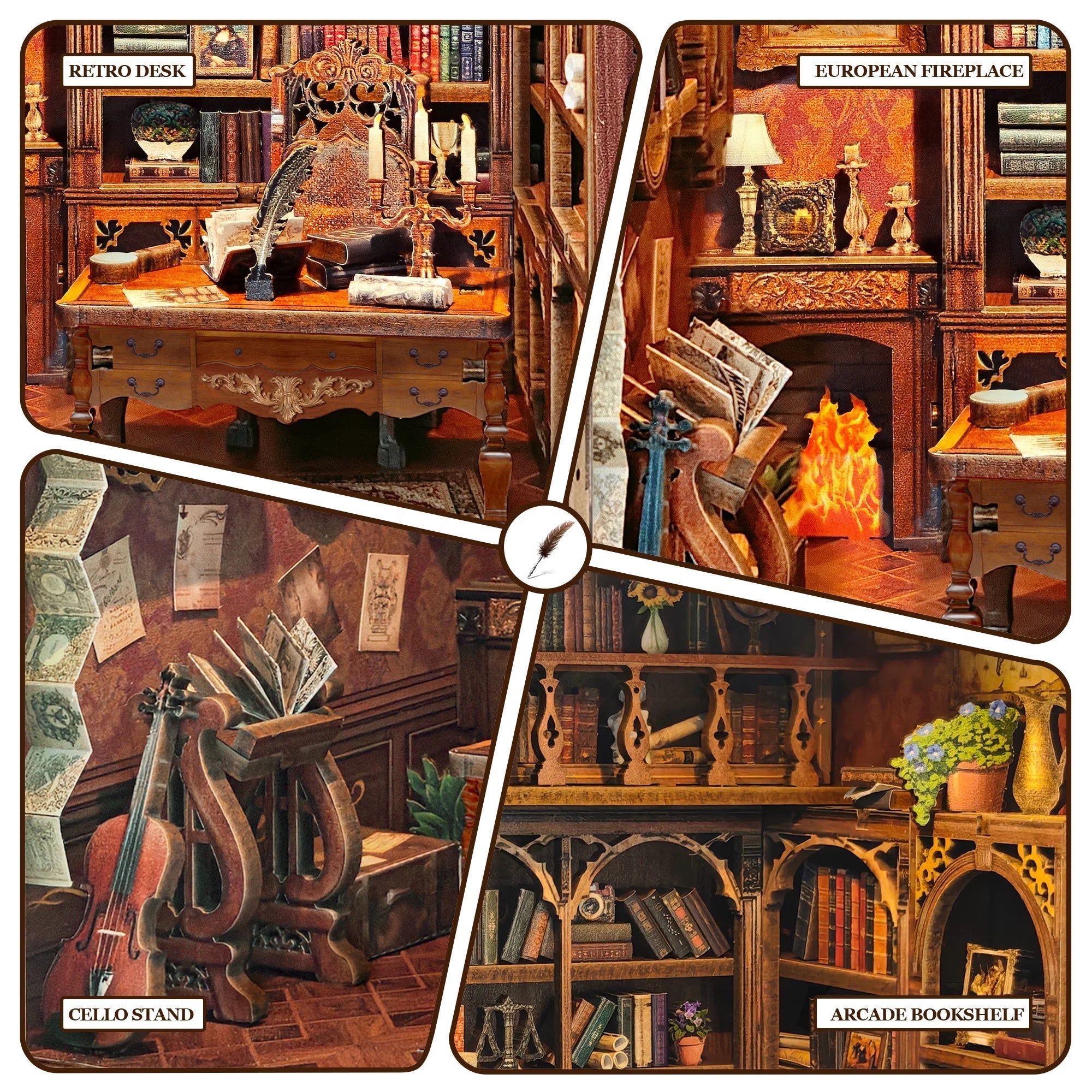 Time Book House – DIY book nook kit, HiNooki (image 2)