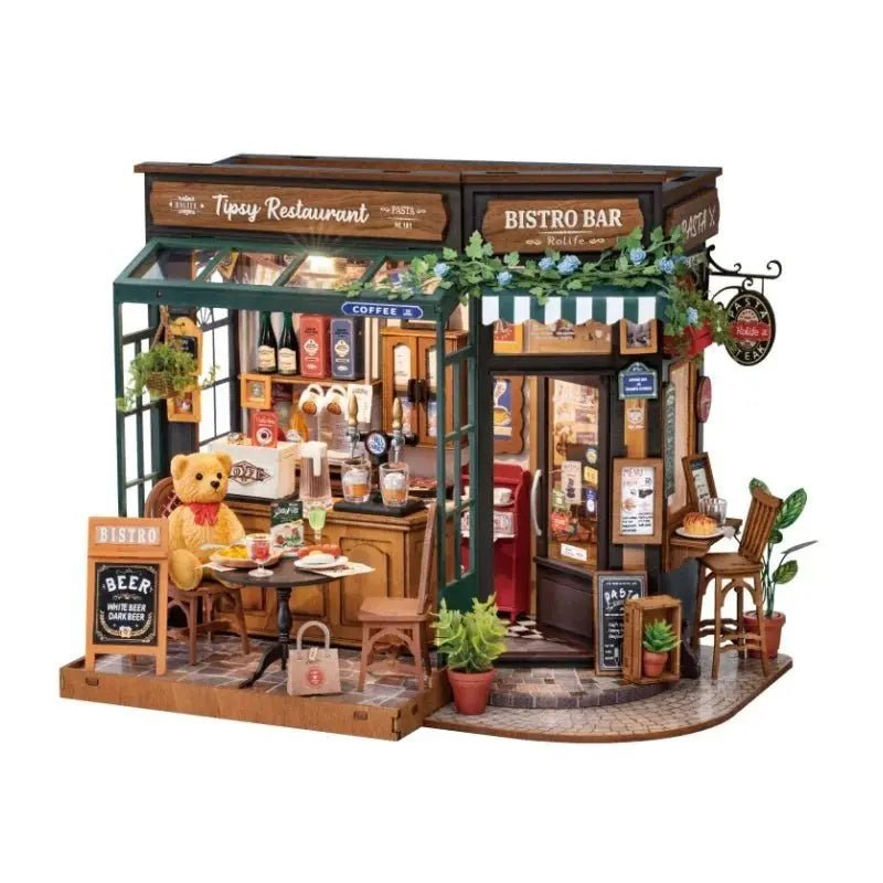 Tipsy Restaurant – DIY miniature house kit, HiNooki (image 5)