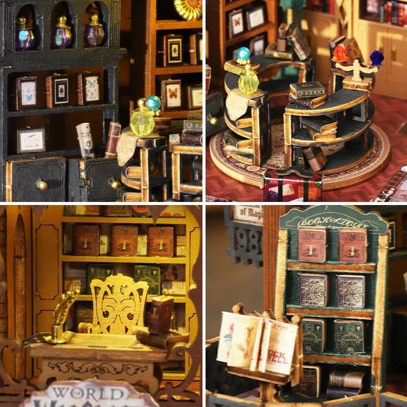 Twilight Bookstore – DIY miniature house kit, HiNooki (image 2)