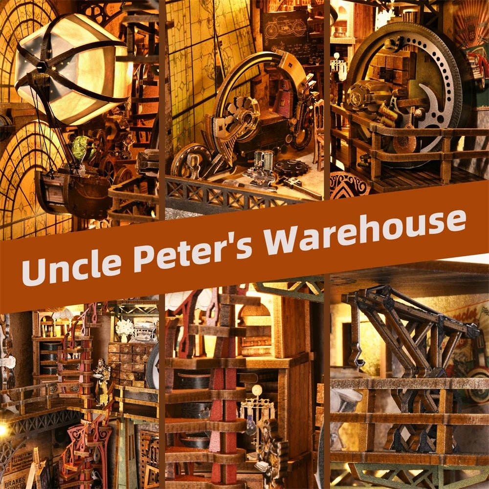 Uncle Peter's Warehouse – DIY book nook kit, HiNooki (image 5)