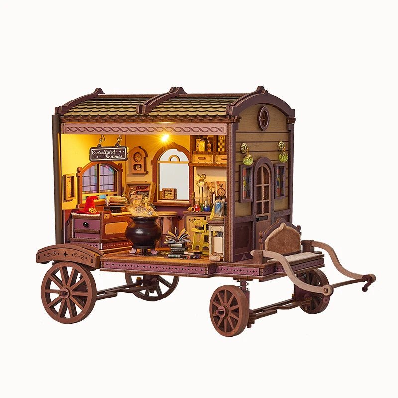 Wandering Wizard’s Wagon – 3D wooden puzzle kit, HiNooki (image 7)
