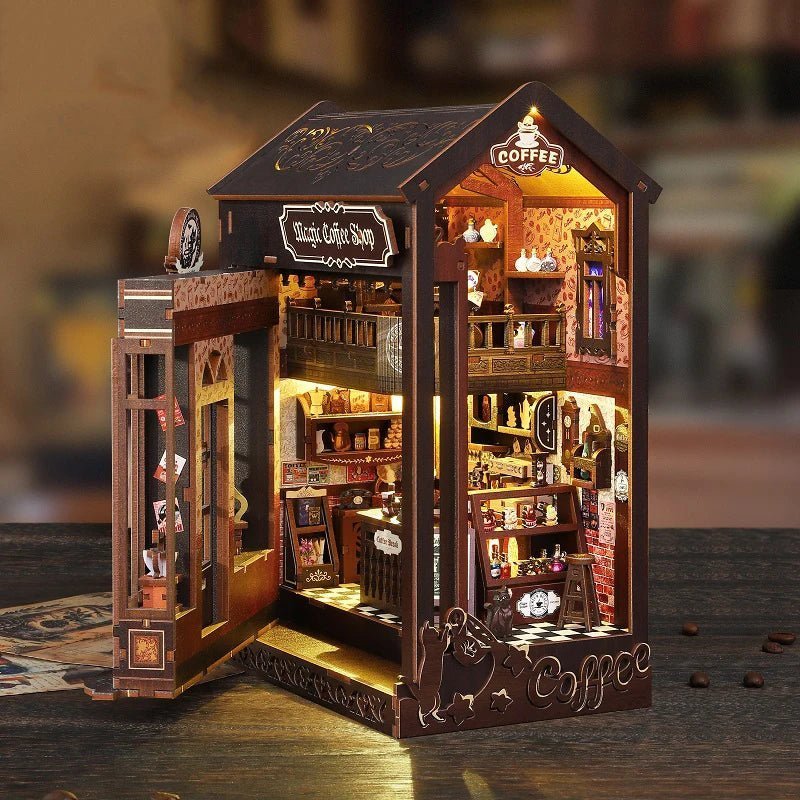Witch’s Coffee Den – DIY book nook kit, HiNooki (image 1)
